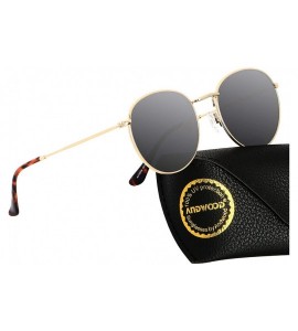 Aviator Round Sunglasses Circle for Women Small Polarized Men Retro Trendy Vintage Sun Glasses JADE - CZ18H8ZCIRQ $24.47