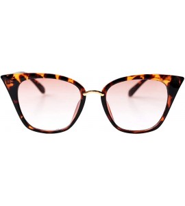 Cat Eye Womens Quality Readers Stylish Oversized Cat Eye Custom Reading Glasses - Leopard Frame With Tea Lens - C218WUTYR9A $...