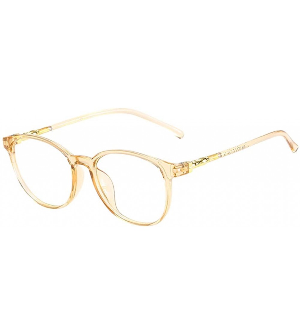 Sport Unisex Stylish Square Non-prescription Eyeglasses Glasses Clear Lens Eyewear Plastic Sunglasses. - Yellow - CB18UOKD259...