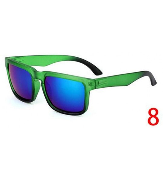 Rimless Vintage Sunglasses Men Reflective Mirror Sun Glasses Women Retro Square Driving Eyewear - 14 - CC194O6CK5C $44.15