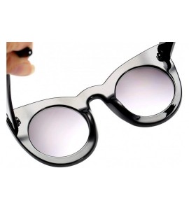 Round Cat Eye Sunglasses - Polarized Round Frame for Women UV Protection Sunglasses with Case & Lens Cloth - C319839NQW7 $19.54