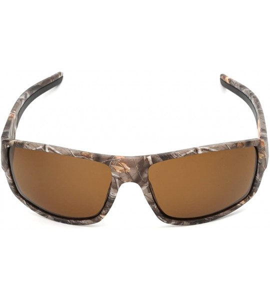 Sport Polarized Outdoor Sports Sunglasses Tr90 Camo Frame for Men Women Driving Fishing Hunting Reduce Glare - Brown - CV12O5...