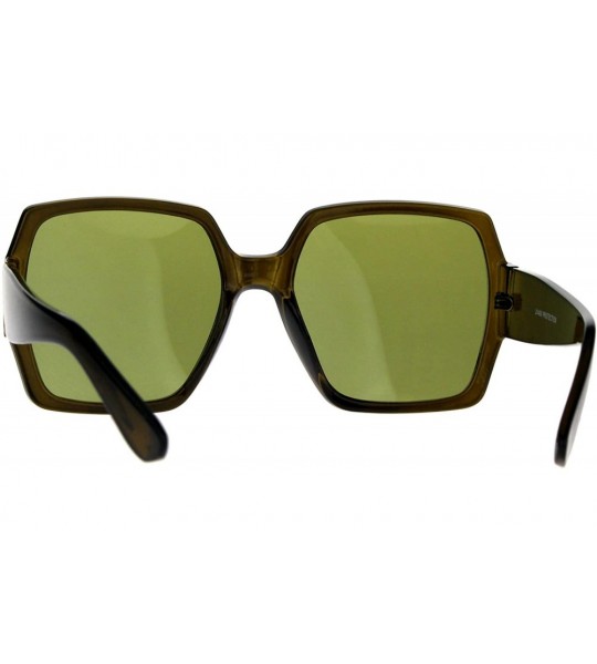 Butterfly Womens Butterfly Retro Mod Chic Designer Diva Sunglasses - Brown Green - CQ187KQLW6D $18.38