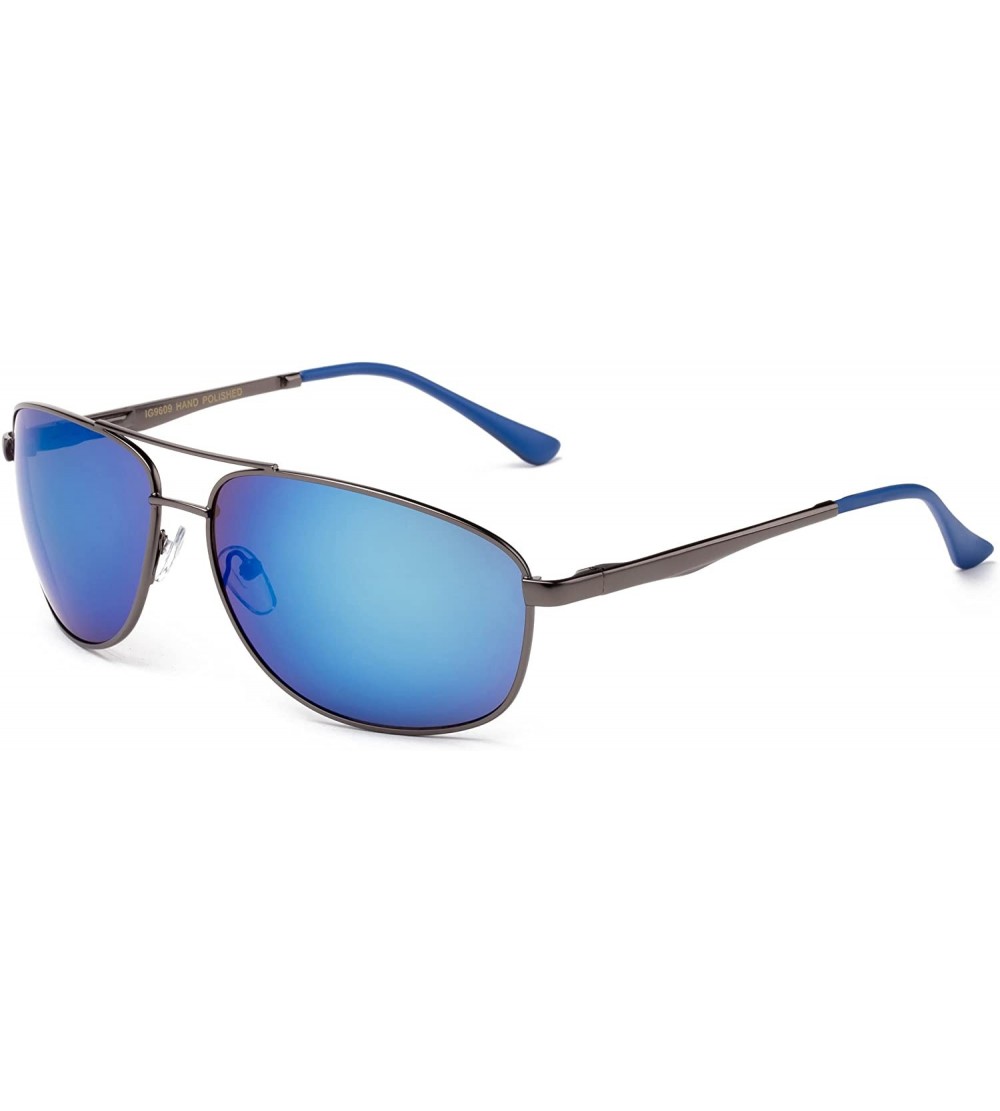 Aviator "Boke" Classic Pilot Style Fashion Sunglasses - Blue - C812MCS5XH9 $21.43