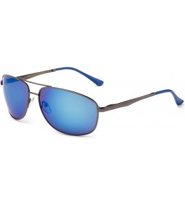 Aviator "Boke" Classic Pilot Style Fashion Sunglasses - Blue - C812MCS5XH9 $21.43