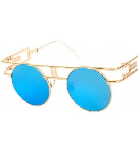 Round Round Sunglasses Men Women Fashion Glasses Retro Frame Vintage Sunglasses - C14 - CE18WYRZ4O0 $67.69