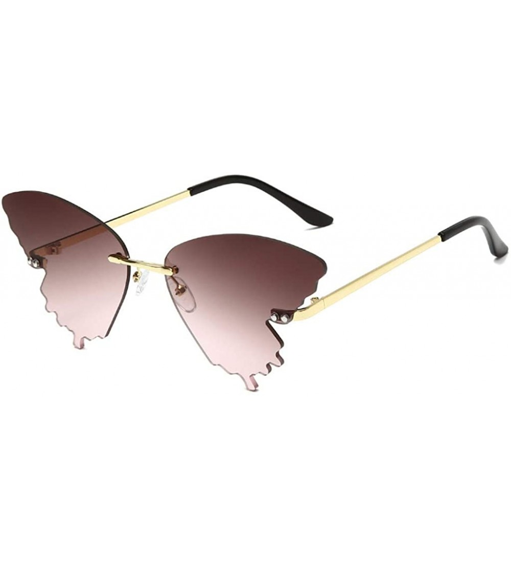 Butterfly 2020 Fashion Butterfly Sunglasses Gradient Sun Protection Glasses - D - CJ190EI773G $24.39