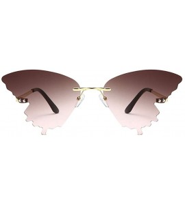 Butterfly 2020 Fashion Butterfly Sunglasses Gradient Sun Protection Glasses - D - CJ190EI773G $24.39