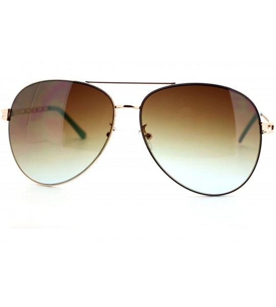 Aviator Womens Retro Luxury Fashion Pilot Sunglasses - Blue - CI11YHJ57B9 $19.01