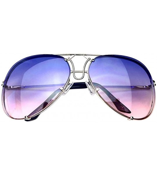 Cat Eye Vintage Retro Rectangle Cat Eye Celebrity Women Sunglasses - Pink Lens - Gold Frame - CS18OIISM99 $15.70