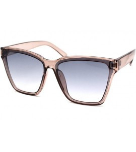 Butterfly Womens Mod Panel Lens Retro Horn Rim Butterfly Sunglasses - Slate Smoke - CP18Z6UCZUS $24.37