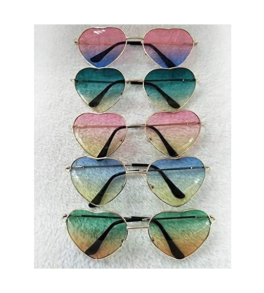 Oval Vintage Love Sunglasses Goggles for Women Men Retro Sun Glasses UV Protection - Style4 - CE18RMDY3GW $16.10