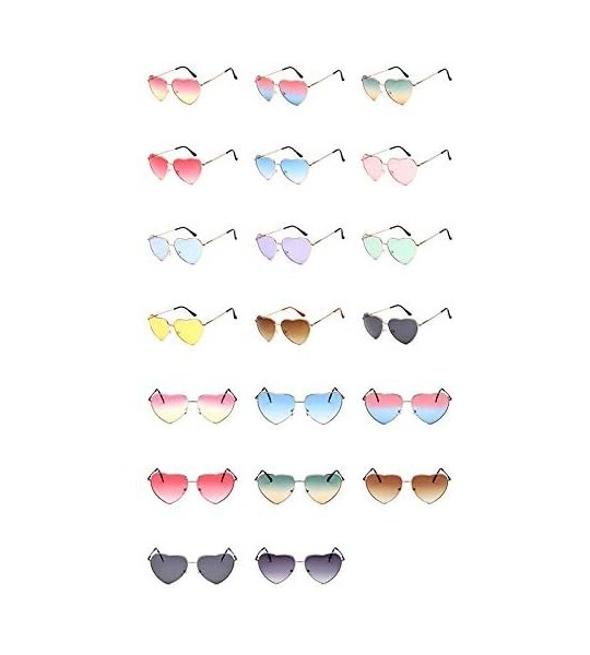 Oval Vintage Love Sunglasses Goggles for Women Men Retro Sun Glasses UV Protection - Style4 - CE18RMDY3GW $16.10