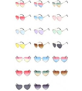 Oval Vintage Love Sunglasses Goggles for Women Men Retro Sun Glasses UV Protection - Style4 - CE18RMDY3GW $16.10