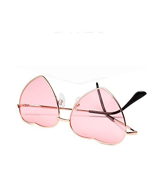 Oval Vintage Love Sunglasses Goggles for Women Men Retro Sun Glasses UV Protection - Style4 - CE18RMDY3GW $16.10