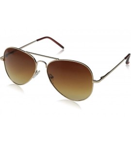 Aviator Classic Original Iconic Metal Aviator Sunglasses - Gold Amber - CH110A7JXEN $19.78