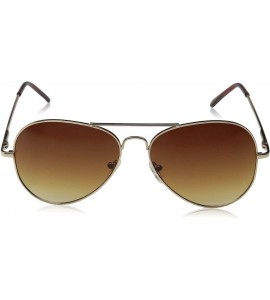 Aviator Classic Original Iconic Metal Aviator Sunglasses - Gold Amber - CH110A7JXEN $19.78