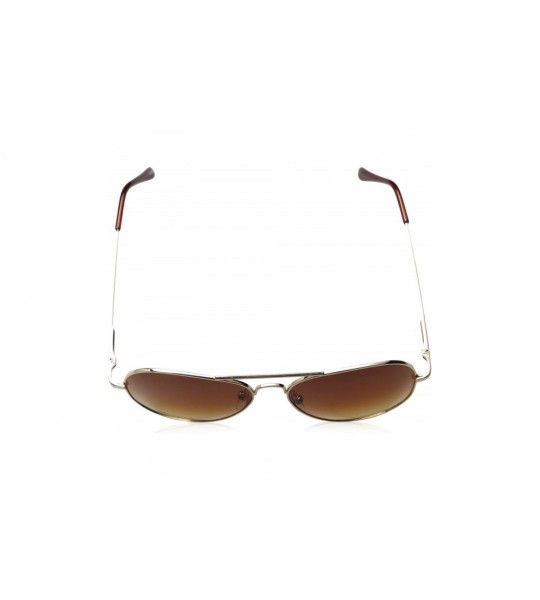 Aviator Classic Original Iconic Metal Aviator Sunglasses - Gold Amber - CH110A7JXEN $19.78