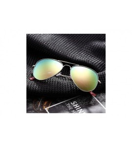 Aviator Retro Polarized Aviator Sunglasses for Men Women Metal Frame Sun Glasses UV400 Protection - C417Z6KKH80 $18.97