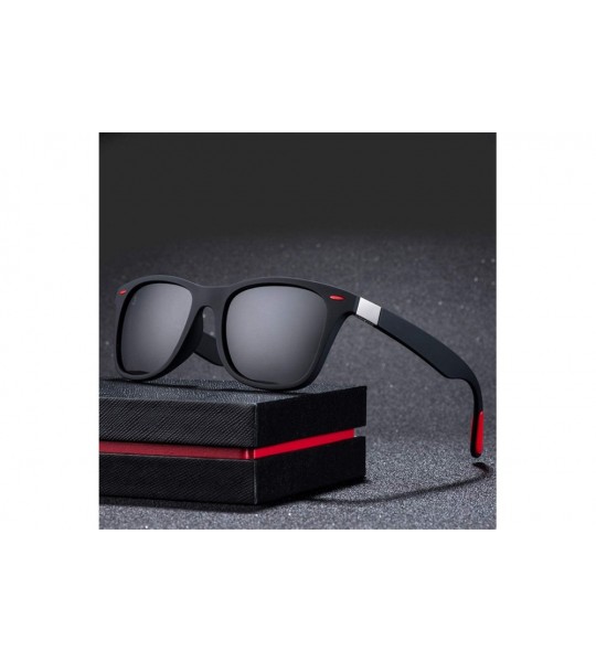 Oversized Polarized Sunglasses Men Women Driving Square Frame Sun Glasses Male Goggle - C6 - C8194ONKMW2 $33.56