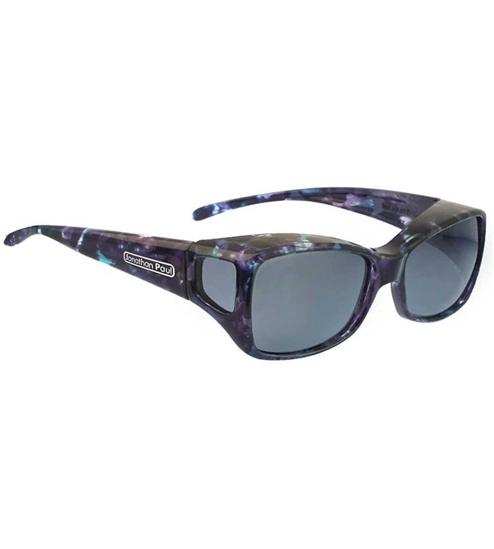 Square Jonathan Paul Dahlia Medium Polarized Over Sunglasses - Mother-pearl - CP11LXLZW8H $98.78