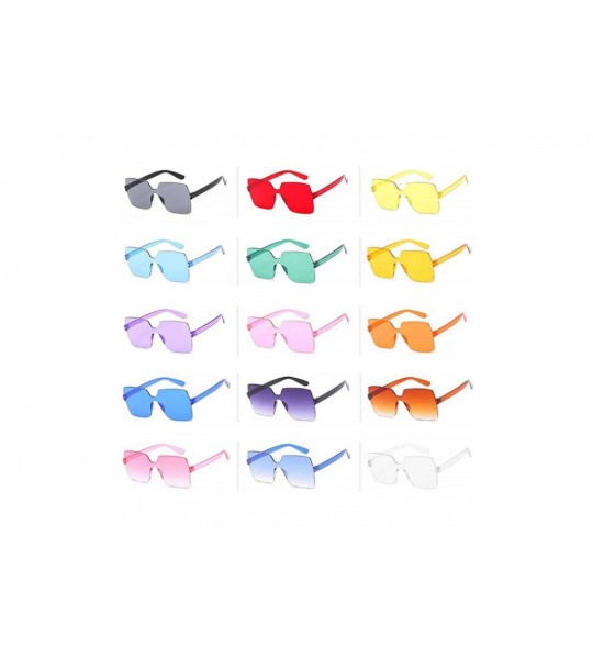 Square Fashion Sunglasses Women Ladies Red Yellow Square Sun Glasses FeDriving Shades UV400 Oculos De Sol Feminino - CD198AII...