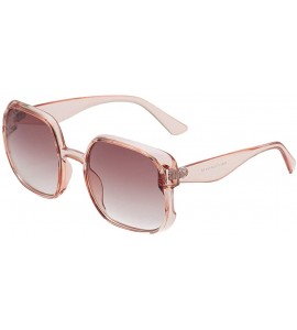 Oversized Fashion Man Women Irregular Shape Sunglasses Glasses Vintage Retro Style 2019 Fashion - A - CE18TK8KXE2 $16.44