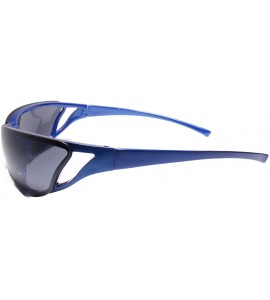 Wrap Mens Premium Cycling Fishing Sport Biker Wrap Around Sunglasses - C918UK4CN5Q $24.08