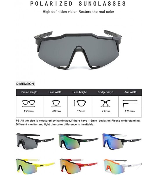 Goggle Specialist Sport Unisex Polarized Sunglasses 100% UV Protection - for Golf - Running - Driving - Casual Sports - C818R...