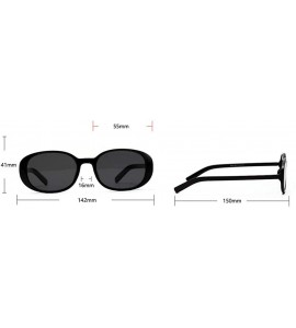 Oval Mincl2019 oval sunglasses unisex beige retro trend brand designer sunglasses - Beige - CF18AGC350T $23.16