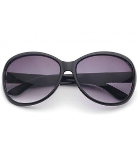 Oversized Retro Lattice Sunglasses for Women plastic Resin UV 400 Protection Sunglasses - Black Gray - C118SART0H0 $28.34