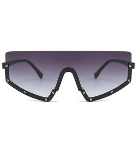 Goggle New Fashion One-piece glasses Oversized Windproof Sunglasses Mens Goggle Big Frame Women's Visor Sunglasses - CX18ZUQI...