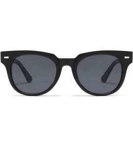 Goggle Unisex 80's Retro Classic Trendy Stylish Square Sunglasses UV400 Protection S5000 - Black/Grey - CF19644QLLX $28.57