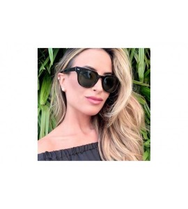 Goggle Unisex 80's Retro Classic Trendy Stylish Square Sunglasses UV400 Protection S5000 - Black/Grey - CF19644QLLX $28.57