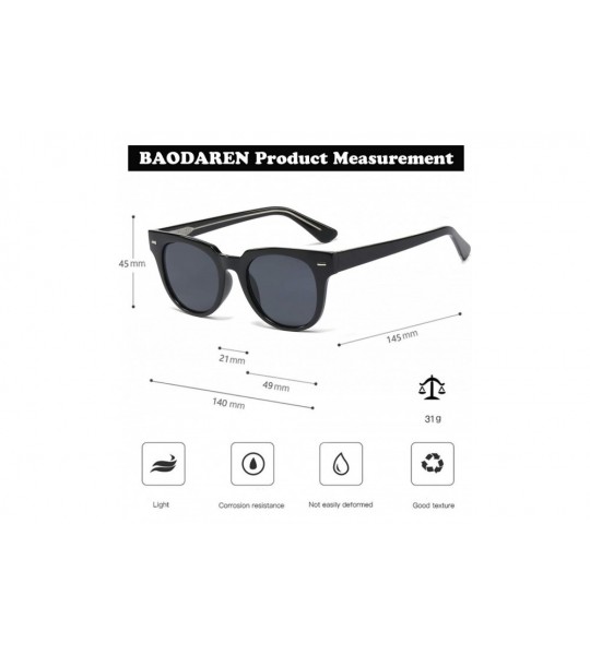 Goggle Unisex 80's Retro Classic Trendy Stylish Square Sunglasses UV400 Protection S5000 - Black/Grey - CF19644QLLX $28.57