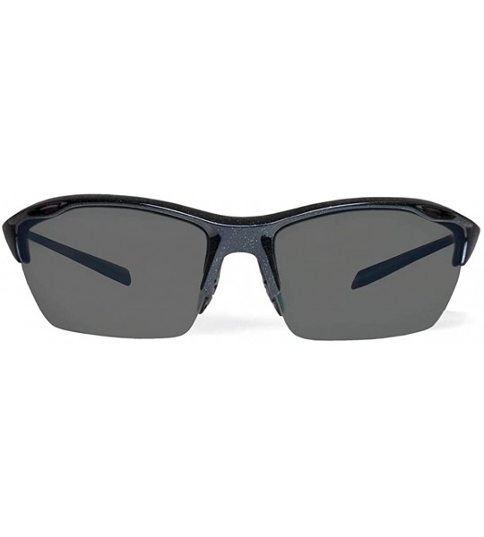 Sport Alpha Shiny Black Fishing Sunglasses with ZEISS P7020 Gray Tri-flection Lenses - CX18KN73H02 $32.90