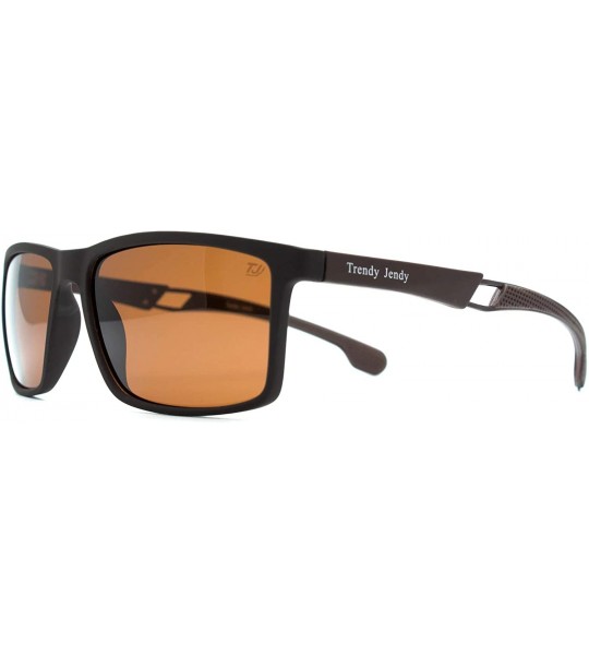 Rectangular p613 Classic Rectangular Polarized- for Mens 100% UV PROTECTION - Darkblue-black - CJ192TGHXX5 $44.53