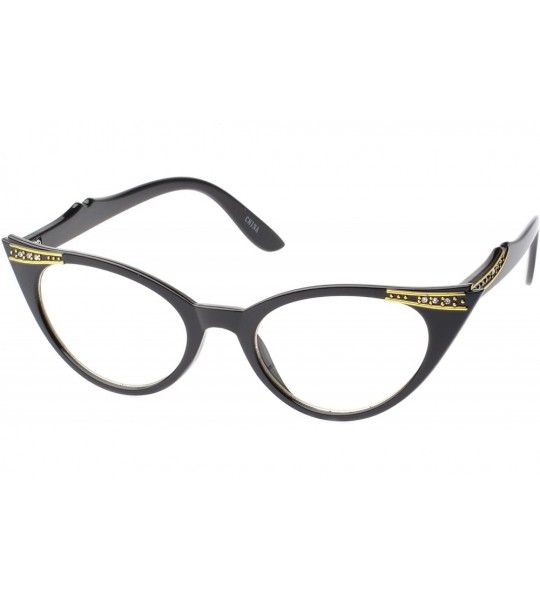 Wayfarer Designer's Vintage Inspired Luxury Glasses UV400 Clear Lens - Black - CB11NUXSECR $20.35