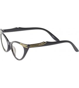 Wayfarer Designer's Vintage Inspired Luxury Glasses UV400 Clear Lens - Black - CB11NUXSECR $20.35