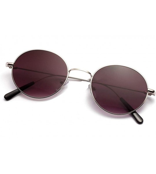 Aviator Fashion Women Retro Popular Round Sunglasses Men Luxury Vintage Metal Frame Mirrors Sun Glasses - 4 - C1198ZY4TD5 $64.63