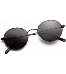 Aviator Fashion Women Retro Popular Round Sunglasses Men Luxury Vintage Metal Frame Mirrors Sun Glasses - 4 - C1198ZY4TD5 $64.63