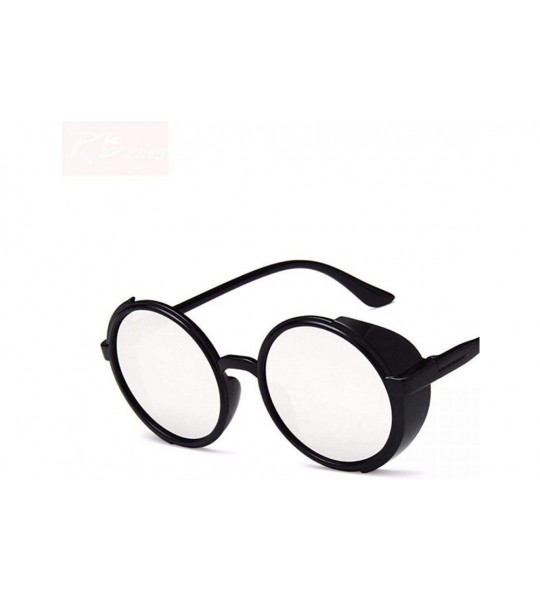 Oversized 2019 Vintage Punk Sunglasses Women Brand Designer Oversized Outdoor Black Blue - Black Gray - CK18Y4SSCSZ $18.57