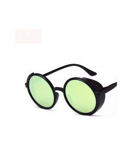 Oversized 2019 Vintage Punk Sunglasses Women Brand Designer Oversized Outdoor Black Blue - Black Gray - CK18Y4SSCSZ $18.57