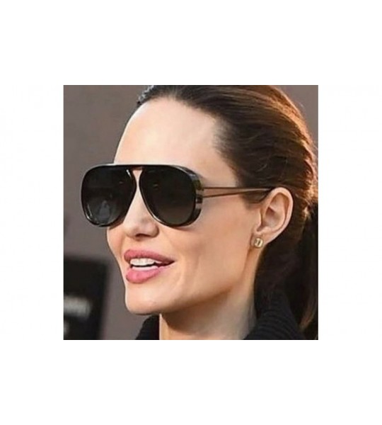 Oversized Female Exaggerated Oversized Plastic Sunglasses for Fancy Women with Sunglasses Case - Black Gray - CU18D0DQ2YR $17.31