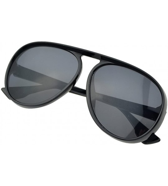 Oversized Female Exaggerated Oversized Plastic Sunglasses for Fancy Women with Sunglasses Case - Black Gray - CU18D0DQ2YR $17.31