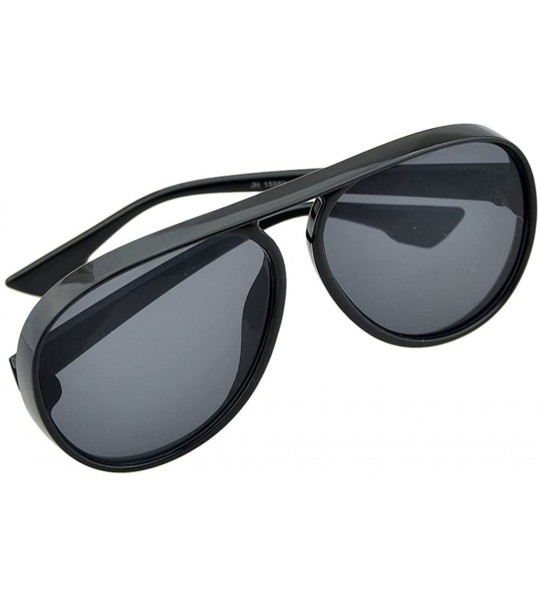 Oversized Female Exaggerated Oversized Plastic Sunglasses for Fancy Women with Sunglasses Case - Black Gray - CU18D0DQ2YR $17.31