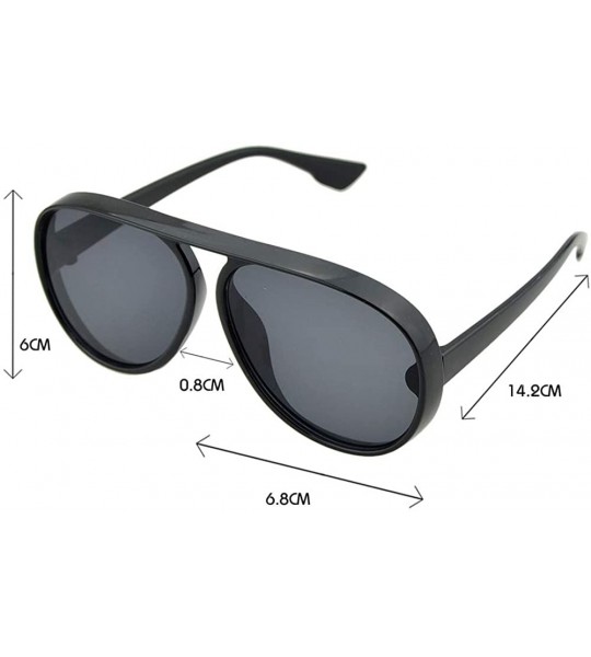 Oversized Female Exaggerated Oversized Plastic Sunglasses for Fancy Women with Sunglasses Case - Black Gray - CU18D0DQ2YR $17.31