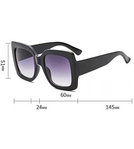 Goggle Vintage Large Frame Square Sunglasses Goggles for Women Men Retro Sun Glasses UV Protection - Style8 - CQ18RQH3TID $15.56