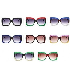 Goggle Vintage Large Frame Square Sunglasses Goggles for Women Men Retro Sun Glasses UV Protection - Style8 - CQ18RQH3TID $15.56