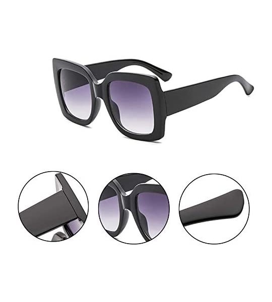 Goggle Vintage Large Frame Square Sunglasses Goggles for Women Men Retro Sun Glasses UV Protection - Style8 - CQ18RQH3TID $15.56